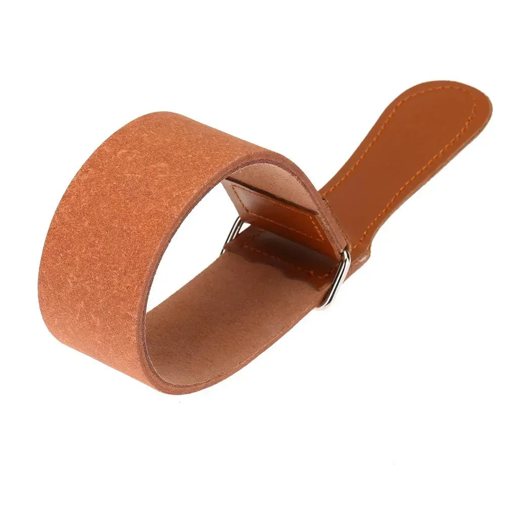 Durable Cowhide Men's Shaving Leather Strap for Barber Straight Razor Knife Sharpening Strop Belt  Necessary Innova Techno
