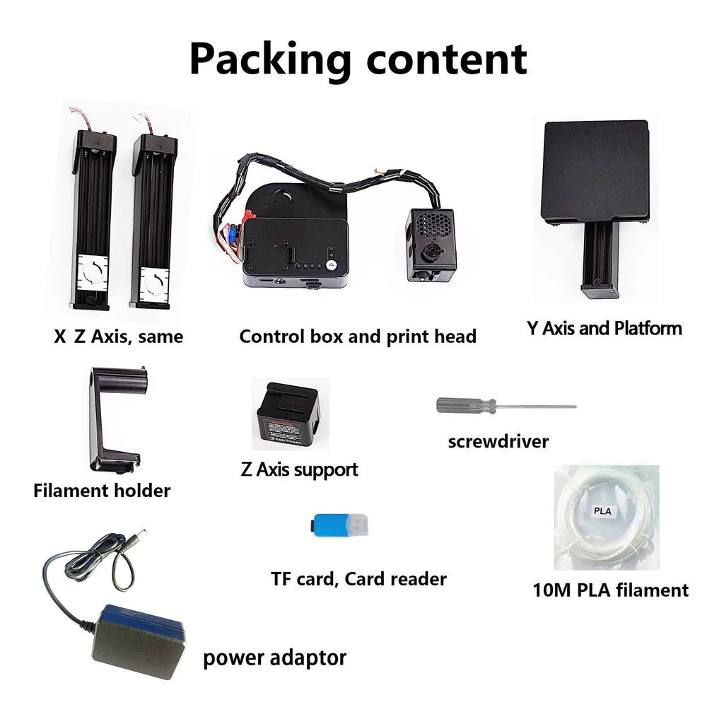 EasyThreed 3D Printer  Entry Level  Compatible with PLA TPU 1.75mm Filament  include Power Adaptor. Innova Techno