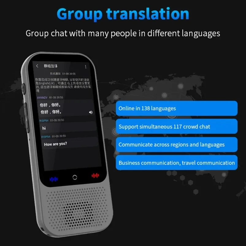 S80 Pro 138 Language Intelligent Translation Machine Intelligent Recording 19 Offline Real-time Chat GPT AI Voice Photo Translat Innova Techno