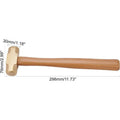 1 Pound 30mm Brass Solid Brass Hammer with Wood Handle for Jewelry Craft Making Tools