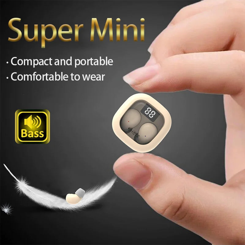 SK Mini 5.3 wireless bluetooth headset small earbuds sleep work sports invisible headphones HD HIFI bass sound quality earphones Innova Techno