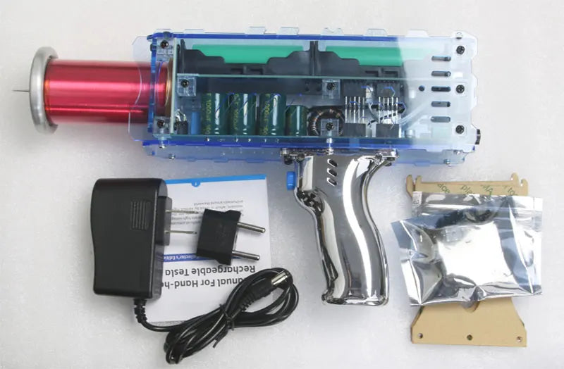 4th Generation Enhanced Adjustable arc Handheld Magnetic Energy High Voltage Generator Artificial Lightning For Tesla Coil Gun Innova Techno