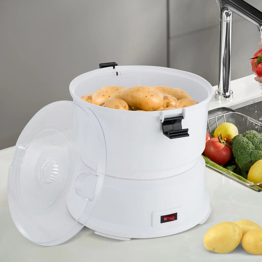 85W Electric Potato Peeler One-button Drive Automatic Peeler Spinner for Kitchens Restaurant Fast Food Shops Innova Techno