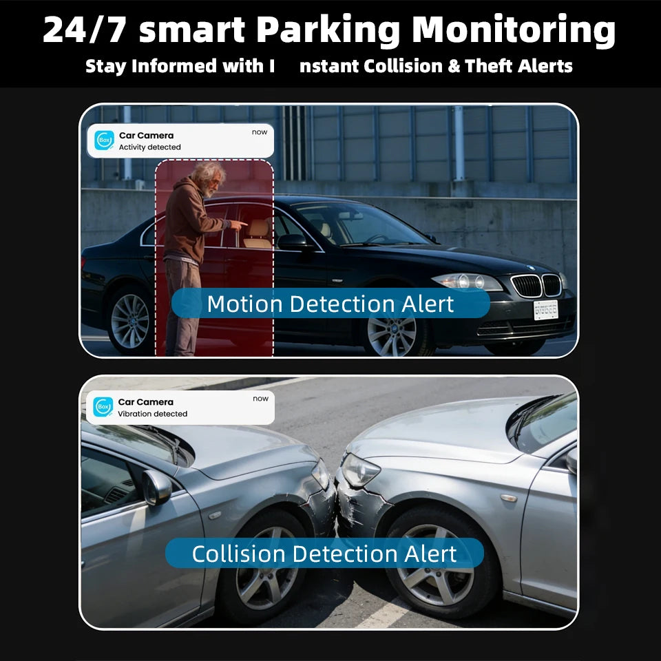 4G LTE Car Dash Cam Front and Inside Remote Live View Two-Way Talk 24/7 Parking GPS Tracker IR Night Vision Vehicle Security DVR Innova Techno