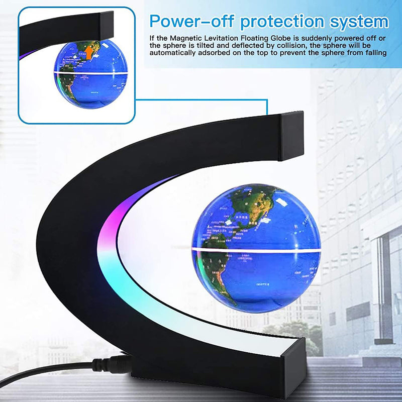 Magnetic Floating Levitation Globe LED World Map Electronic Antigravity Lamp Novelty Ball Light Home Decor Lamps Birthday Gifts Innova Techno