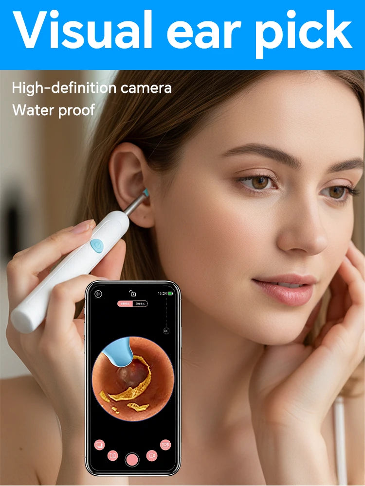 2026 New Upgrade Visual Ear Wax Cleaner Camera Safe Earwax Removal Endoscope with 5M Camera Ear Cleaning Tools Ear Care