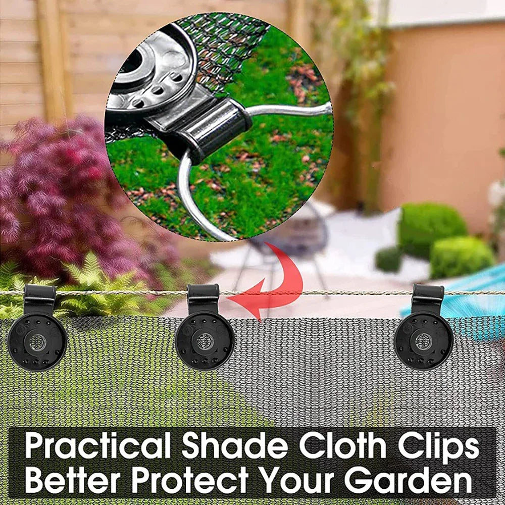 30-300pcs Shade Cloth Clips Heavy Duty Lock Grip Greenhouse Film Clip Hang Expand Instant Grommet Sunshade Net Fix Clips Tool Innova Techno