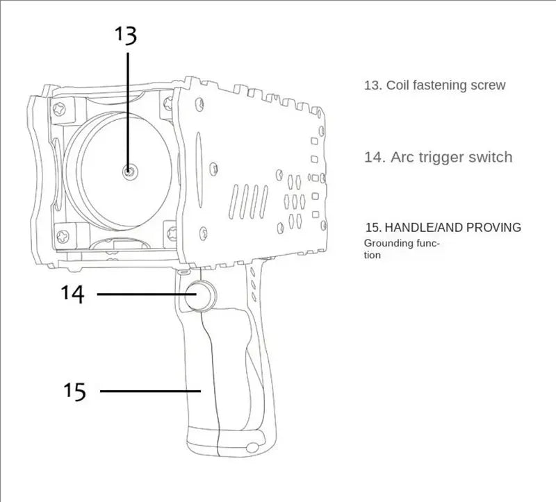 4th Generation Enhanced Adjustable arc Handheld Magnetic Energy High Voltage Generator Artificial Lightning For Tesla Coil Gun Innova Techno