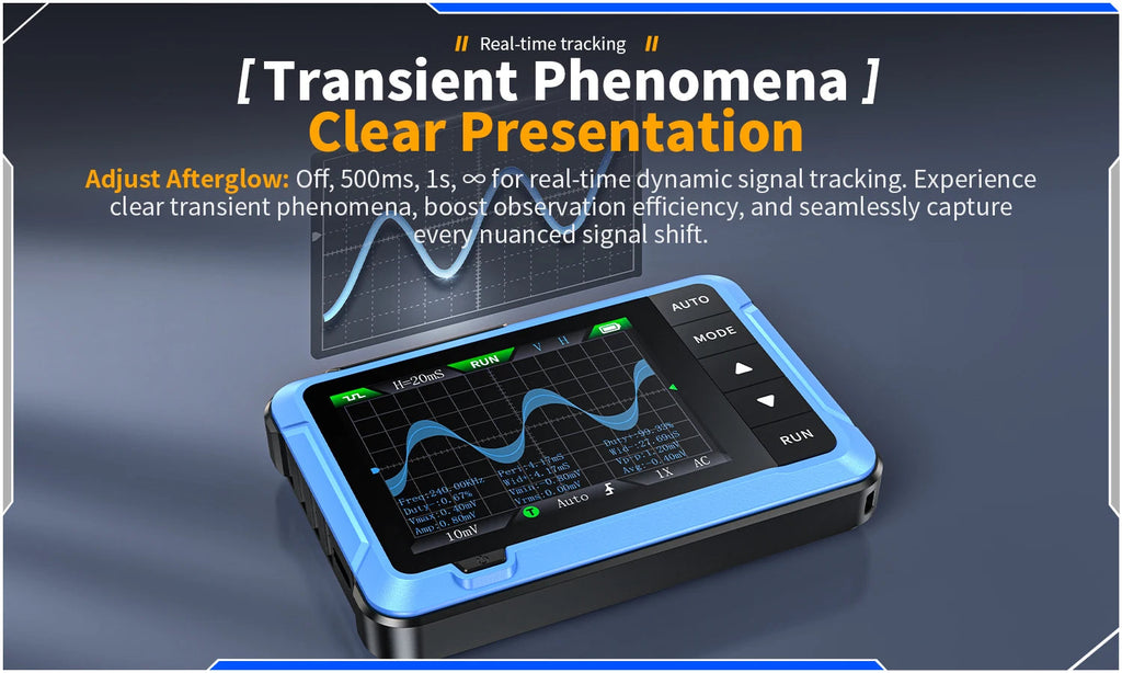 FNIRSI New DSO510 DSO152 DSO153 Mini Handheld Digital 2 IN 1 Oscilloscope Portable 48MS/s 10MHz Bandwidth Electronic Repair Tool Innova Techno