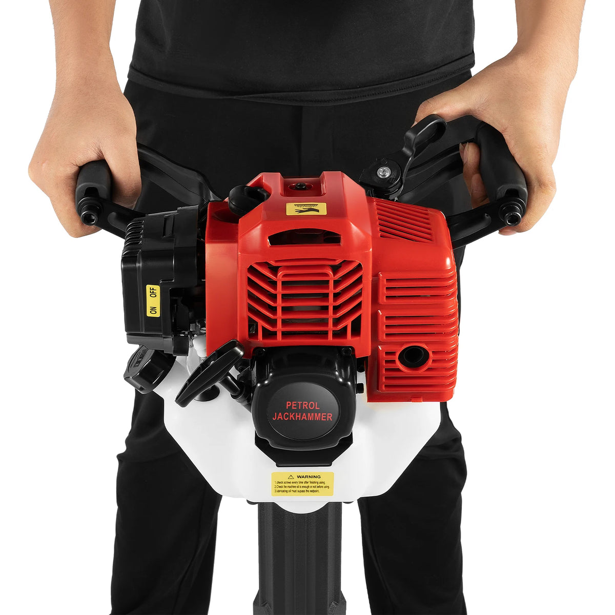 52cc Gas Powered Portable Garden Tree Digger 1900W 2-Stroke Tree Digging Machine Tree Excavator for Digging Root Cutting