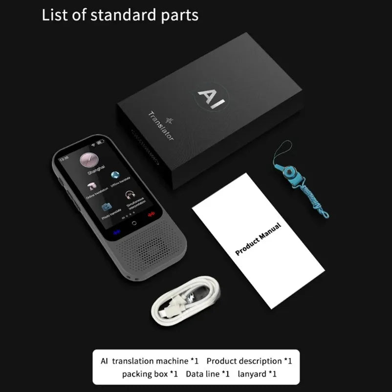 S80 Pro 138 Language Intelligent Translation Machine Intelligent Recording 19 Offline Real-time Chat GPT AI Voice Photo Translat Innova Techno
