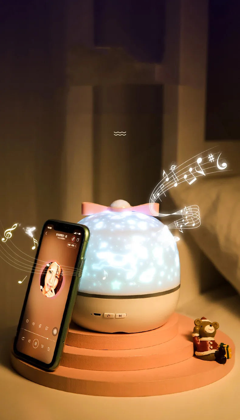 Starry Projector Night Light Rotating Sky Moon Lamp Galaxy Lamp Home Bedroom Decoration Starlight Christmas Lights for Kids Gift Innova Techno