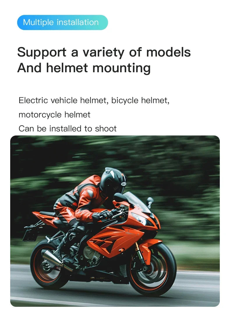 4K FHD 1080P Outdoor Sports Camera In Helmet Motorcycle Bike Sport Mini Filming Bicycle Action Body Cam And Video Recording Innova Techno