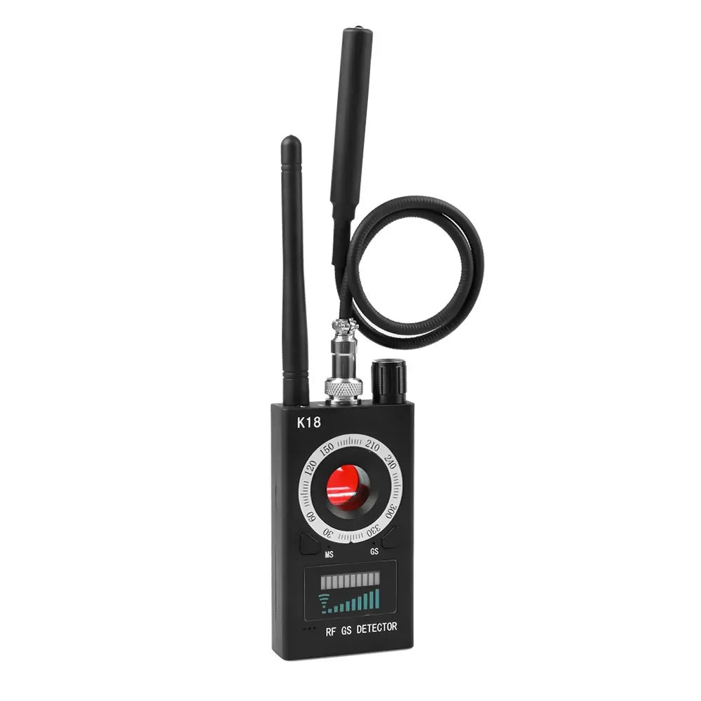 New K18 Multi-function Anti-Candid Cam Wireless Lens Device Finder 1MHz-6.5GHz GSM Audio Bug Finder GPS Signal RF Tracker Detect Innova Techno