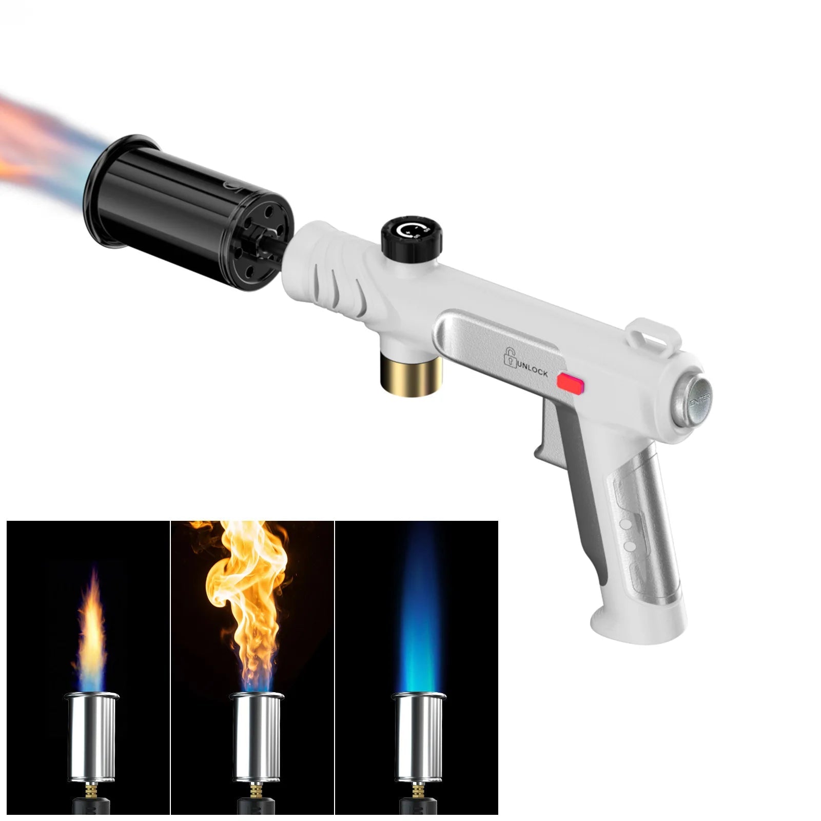 New Metal High Firepower Flamethrower for Outdoor Camping Barbecue Lighter for Outdoor Tools Innova Techno