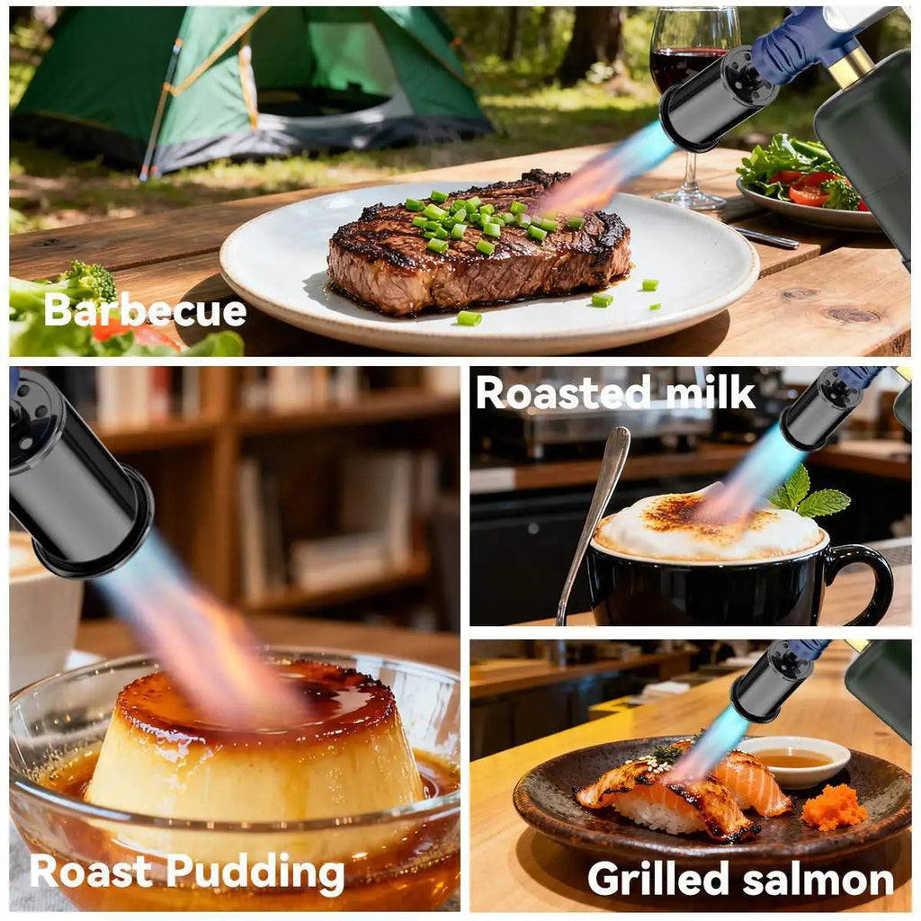 New Metal High Firepower Flamethrower for Outdoor Camping Barbecue Lighter for Outdoor Tools Innova Techno