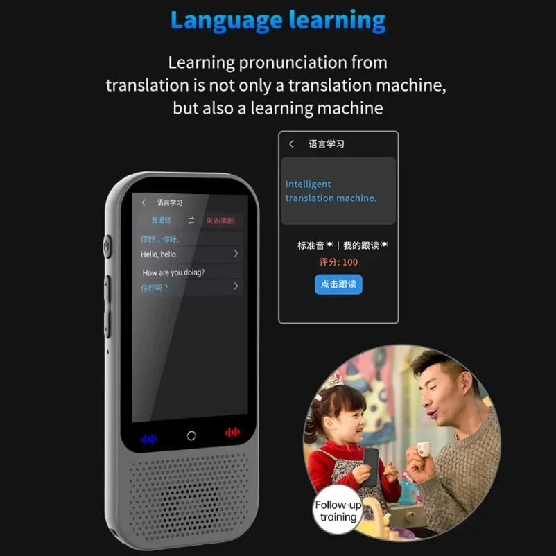S80 Pro 138 Language Intelligent Translation Machine Intelligent Recording 19 Offline Real-time Chat GPT AI Voice Photo Translat Innova Techno