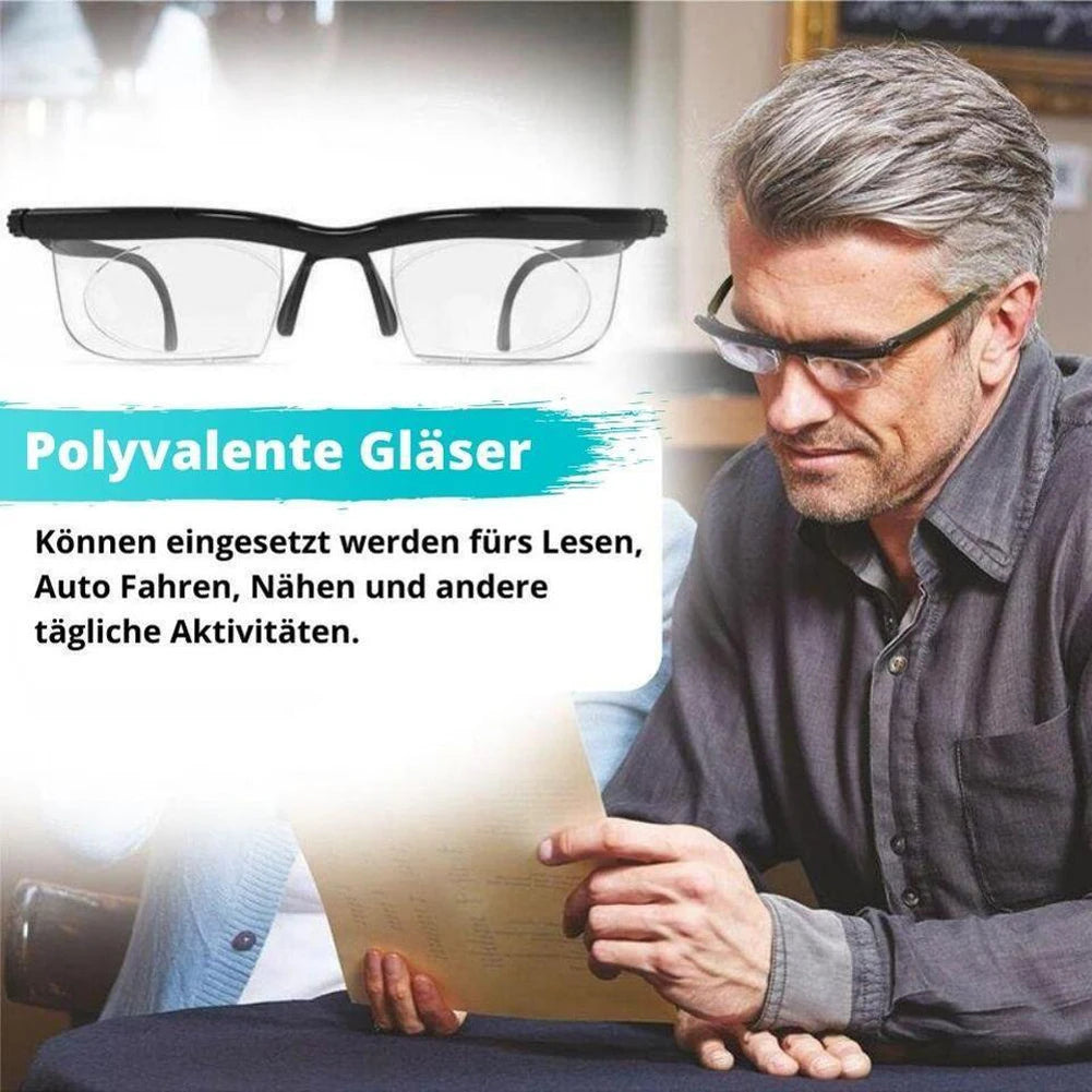 -6D To +3D Adjustable Degree Reading Glasses Variable Focus Distance Myopia Presbyopia Eyeglasses Vision Zoom Reading Glasses
