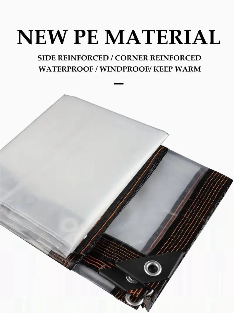 Transparent Plastic Rainproof Film Outdoor Waterproof Tarpaulin Terrace Succulent Plant Insulation Tent Balcony Awning Tarpaulin Innova Techno