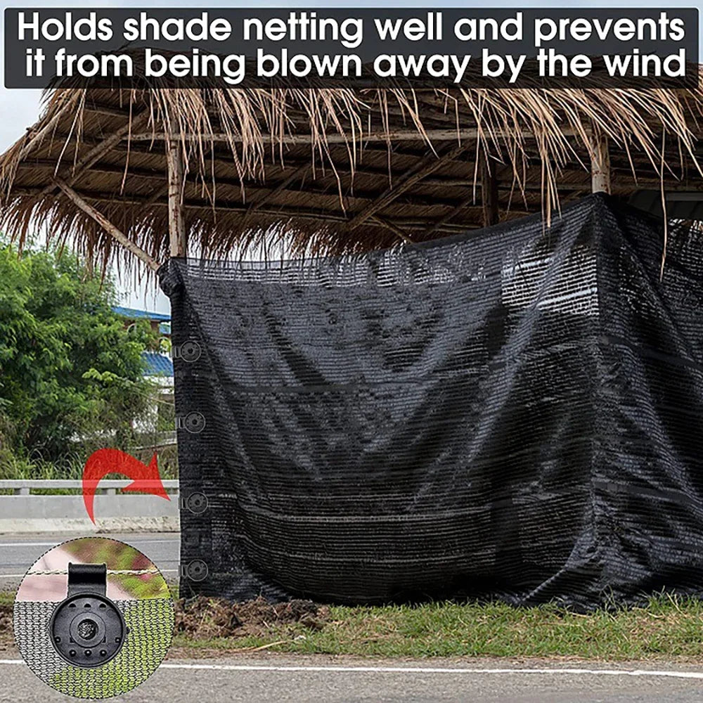 30-300pcs Shade Cloth Clips Heavy Duty Lock Grip Greenhouse Film Clip Hang Expand Instant Grommet Sunshade Net Fix Clips Tool Innova Techno
