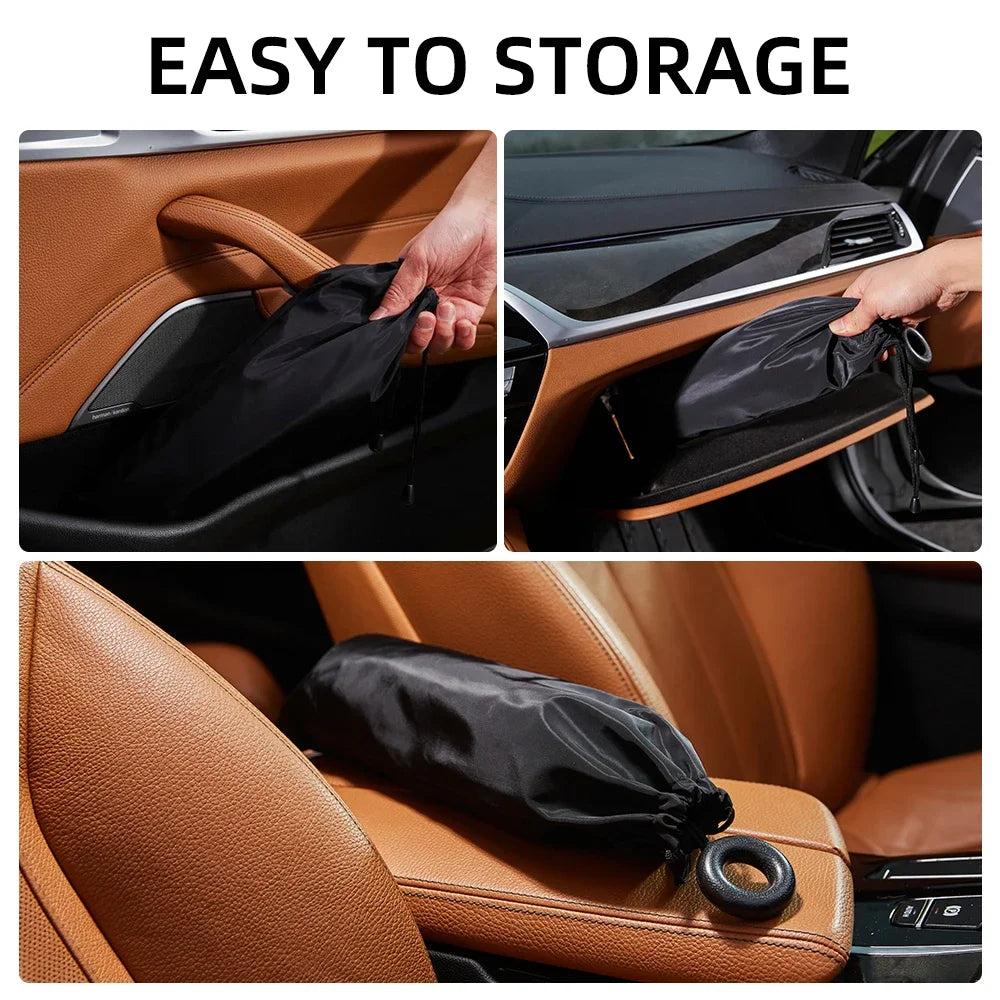 2024 Car Windshield Sun Shade Umbrella Foldable Sunshade Front Window Cover for UV Block Heat Protection Protector Parasol Innova Techno