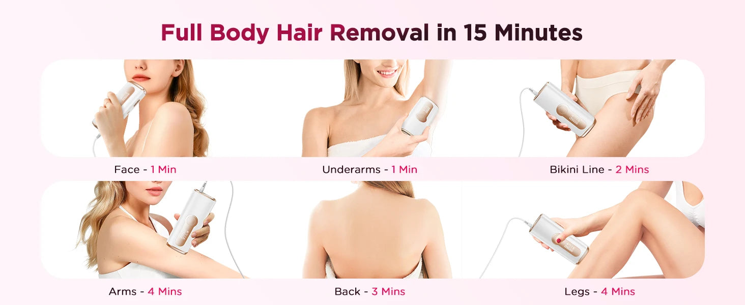 990000 Flash Laser Epilator IPL Hair Removal For Men and Women Body Bikini Facial  Permanant Painless IPL Hair Remover Machine Innova Techno