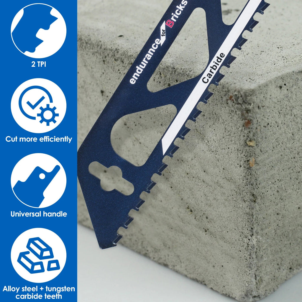 Reciprocating Saw Blade 12/18in Universal Cutting Recip Sabre Saw Blade Alloy Steel Brick Concrete Stone Demolition Cutting Tool Innova Techno