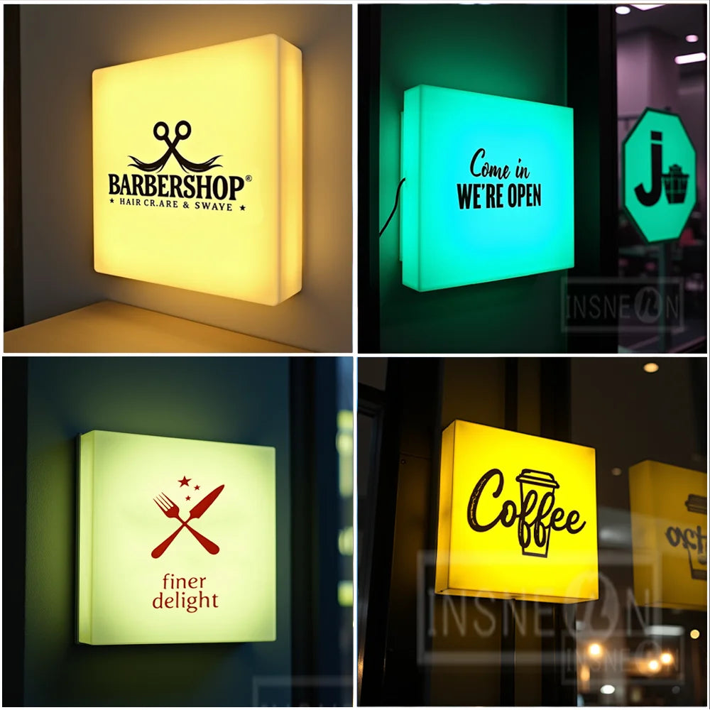 Custom Acrylic LED Light Box Sign  for Business, Acrylic Lightbox for Outdoor,Waterproof Signage for Wall Decorations Light Box Innova Techno