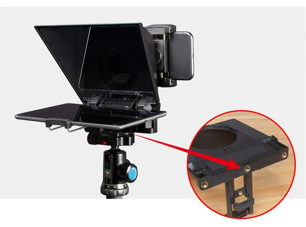 FEELWORLD  TP2A Portable 8 Inch Teleprompter Supports Under 8" DSLR Shooting Smartphone/Tablet Prompting Remote Innova Techno
