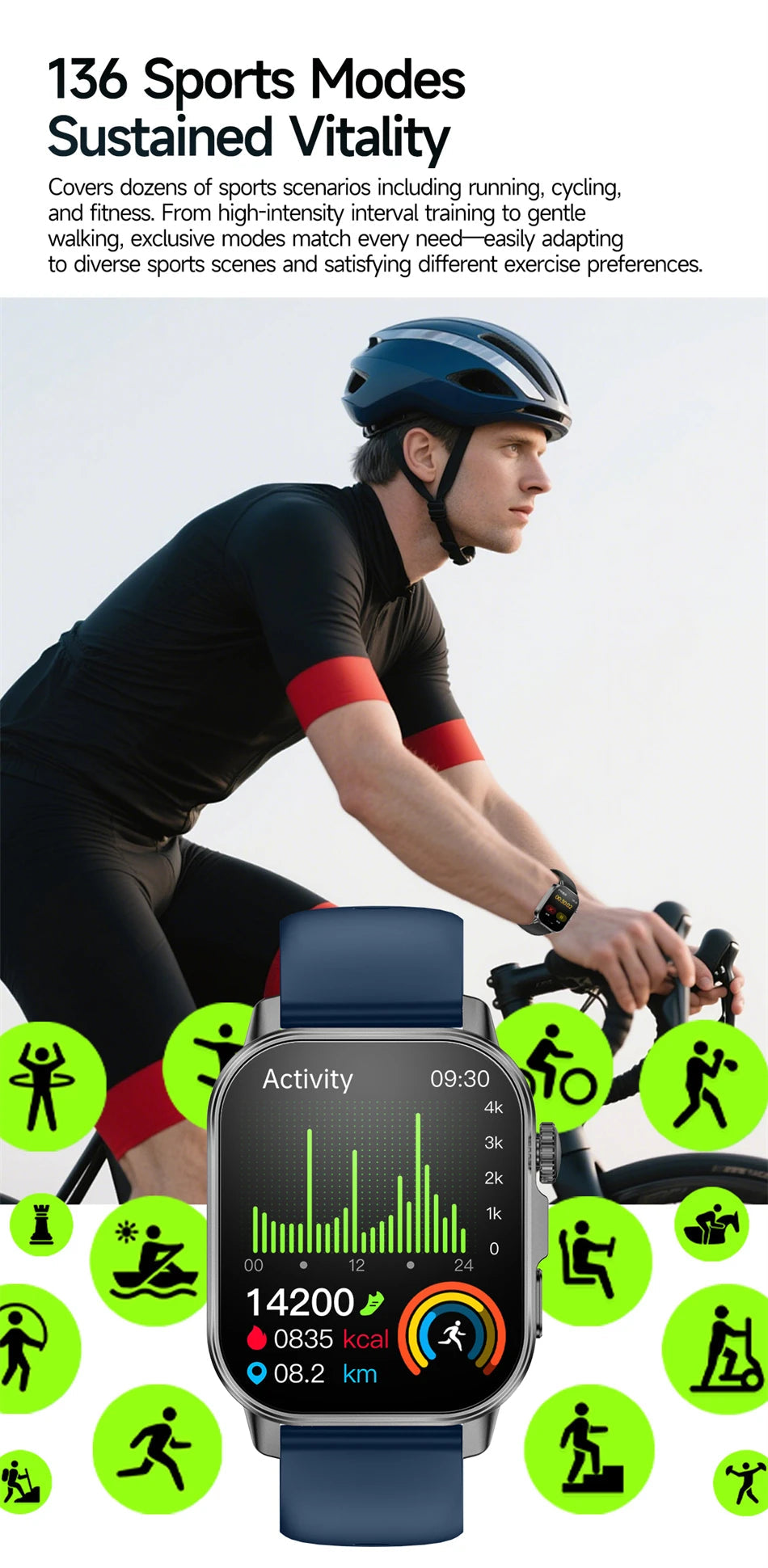 2026 New Model Uric Acid & Lipid Health Analysis Smart Watch Men ECG+PPG Bluetooth Call 2.01-inch Flashlight Smartwatch Women Innova Techno