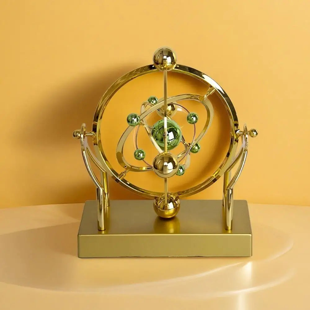 Celestial Orbit Pendulum Perpetual Motion Machine, Kinetic Art Desk Decor, Astronomy Model for Home Office, Rotating Sculpture Innova Techno