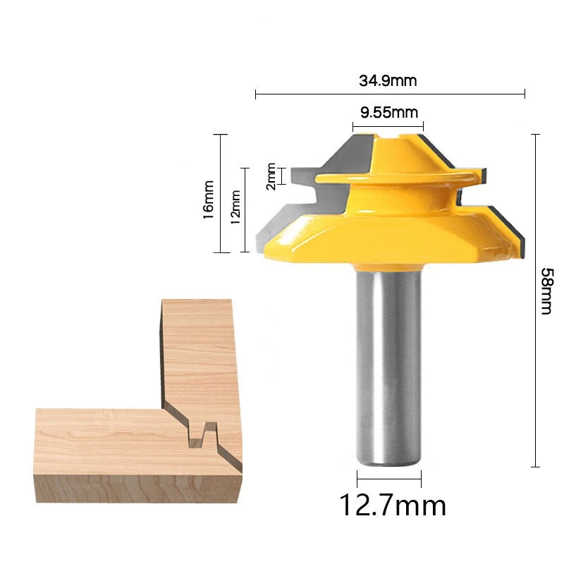 45 degrees CNC Solid Carbide Milling Cutter,woodworking router bit,Floor knife,mortise end mill,cabinet wood tool Innova Techno