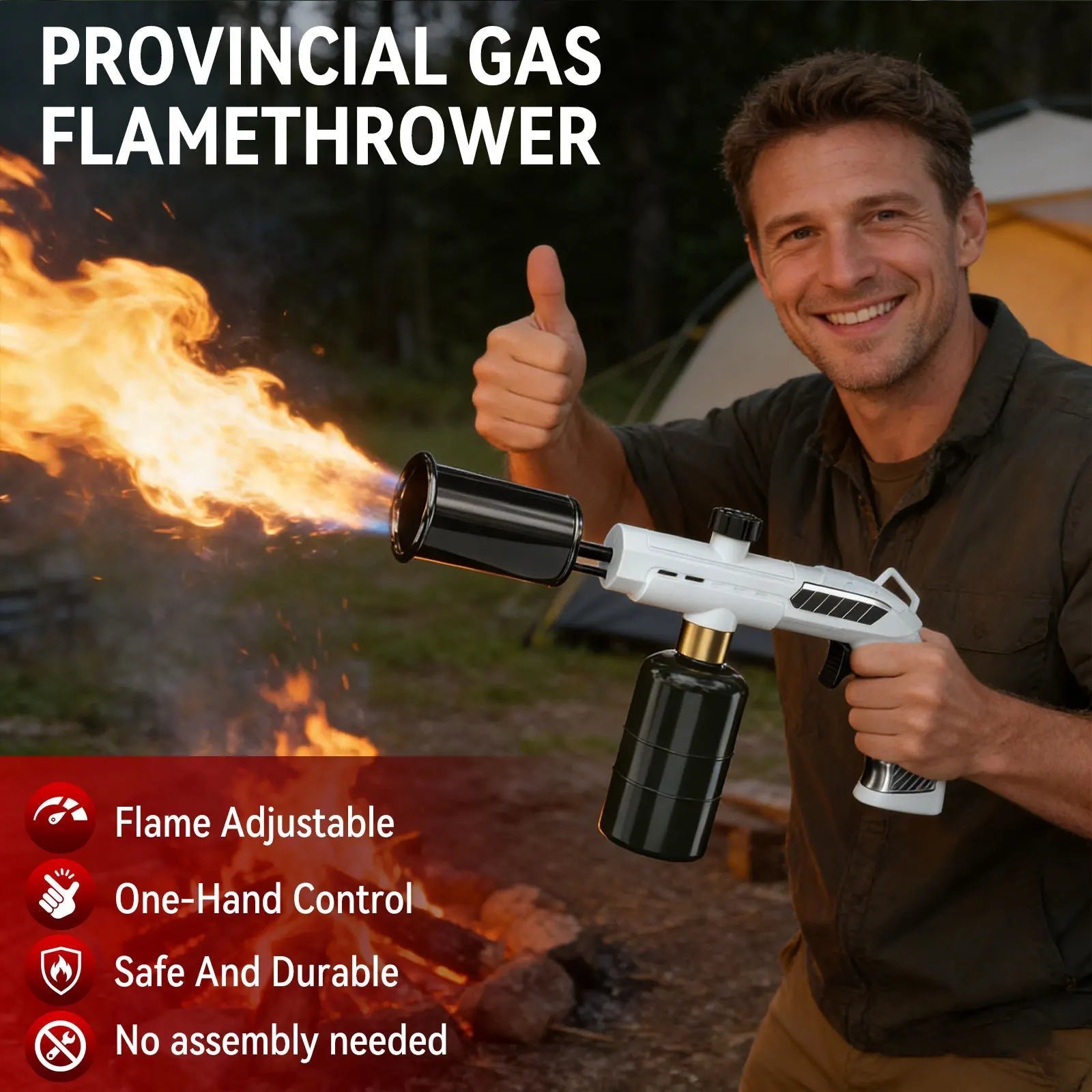 New Metal High Firepower Flamethrower for Outdoor Camping Barbecue Lighter for Outdoor Tools Innova Techno
