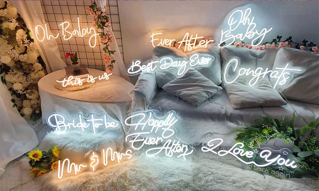 Custom your Personalised Name Neon Sign Light for girls/boys Birthday Gifts Party Bar Wedding Room Wall Decoration Neon Led Sign Innova Techno