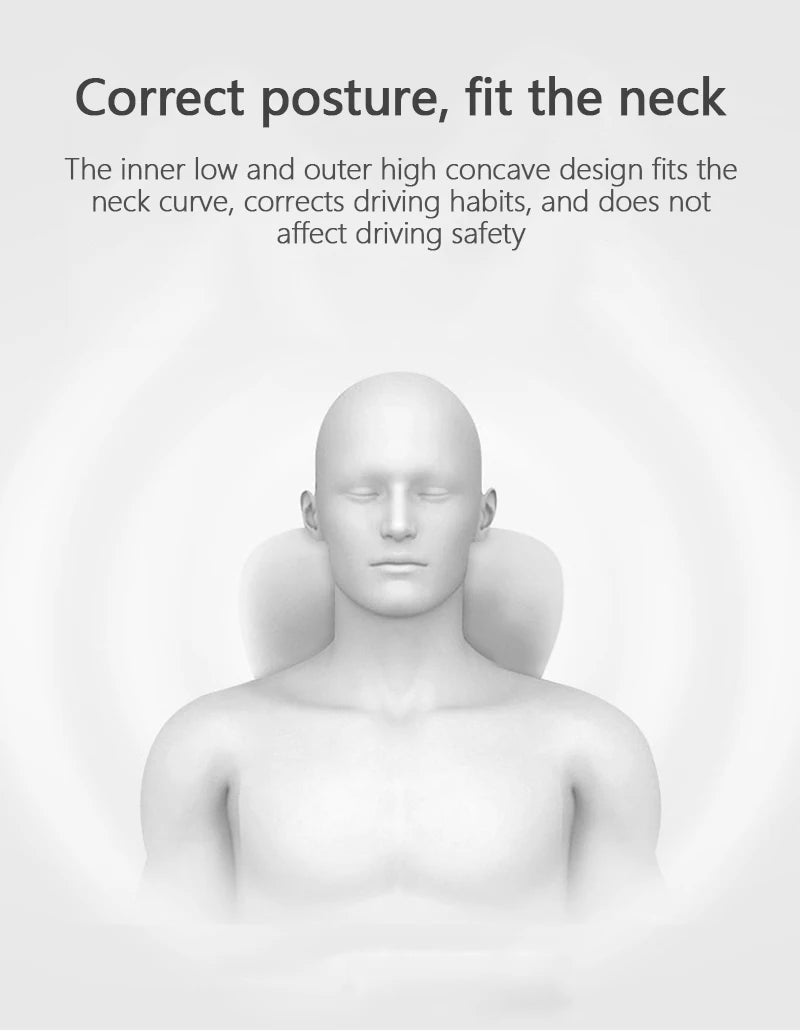 Car Electric Single Lumbar Single Headrest Vibration Massage Lumbar Support Neck Pillow Lumbar Cushion Car Seat Car Interior Innova Techno