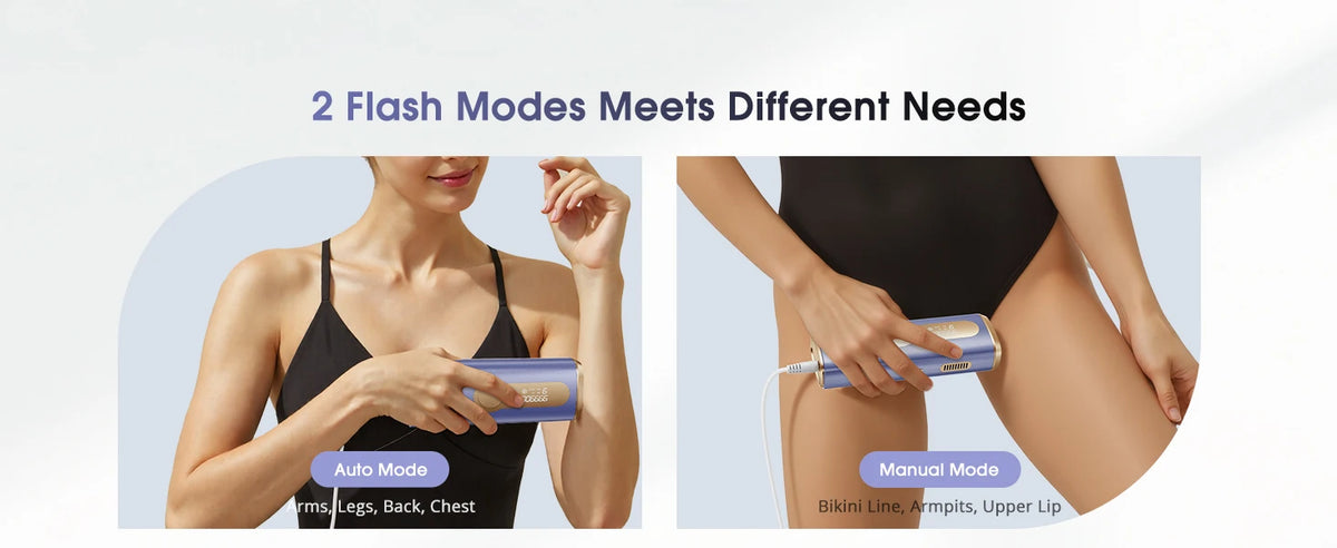 IPL Laser Hair Removal Device for Women & Men - Safe At-Home 45°F Ice-Cooling Contact for Painless & Long-Lasting Results, 86% Less Hair In 3 Weeks for Full Body & Face