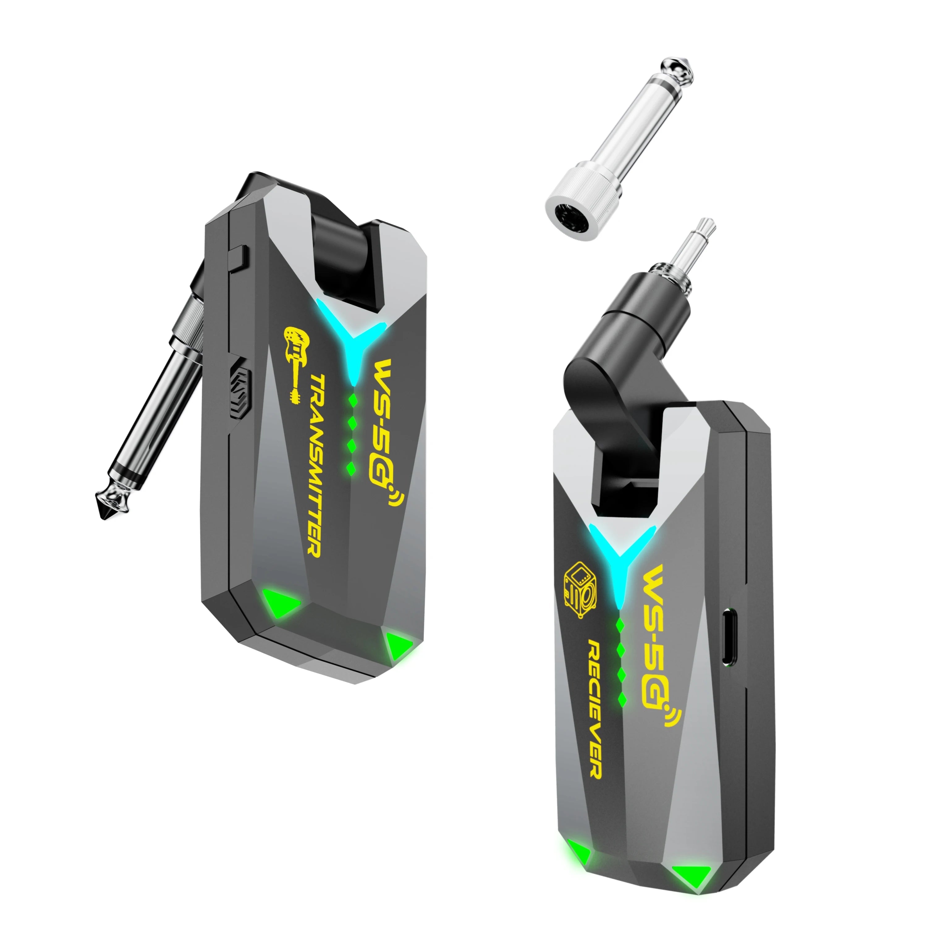 JAMJUM 5.8G Wireless Audio System with 6.35/3.5mm Audio jack Rechargeable Battery holiday gift Innova Techno