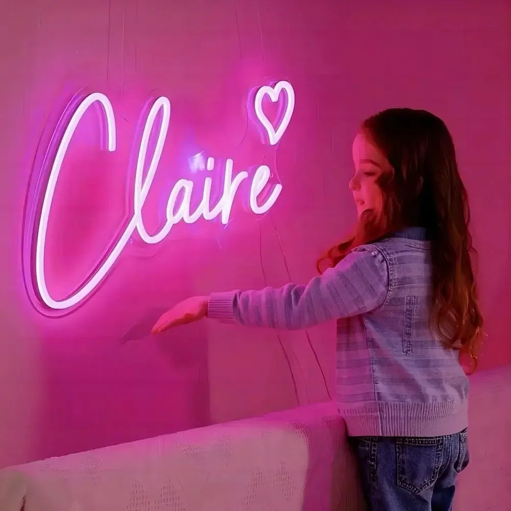 Custom your Personalised Name Neon Sign Light for girls/boys Birthday Gifts Party Bar Wedding Room Wall Decoration Neon Led Sign Innova Techno