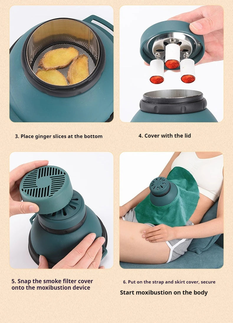 Smokeless Moxibustion Jar Moxibustion Massage Body Lumbar And Abdominal Massage Innova Techno