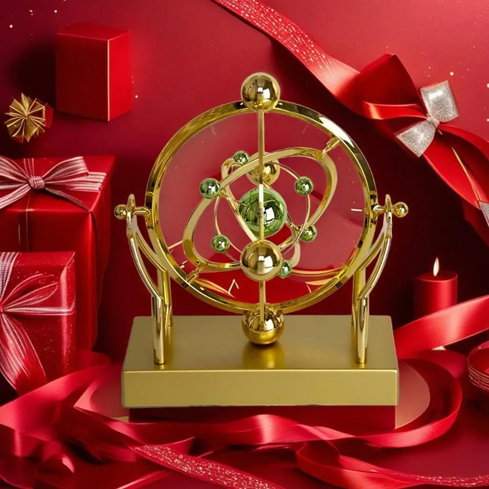 Celestial Orbit Pendulum Perpetual Motion Machine, Kinetic Art Desk Decor, Astronomy Model for Home Office, Rotating Sculpture Innova Techno