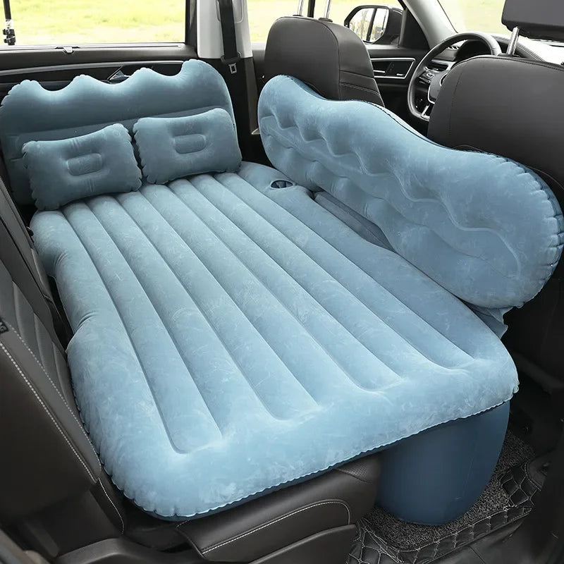 Car Travel Bed Automatic Air Mattress Sleeping Pad Inflatable BackSeat Bed Outdoor Cushions Camping Sofa Bed Accessories for Car Innova Techno