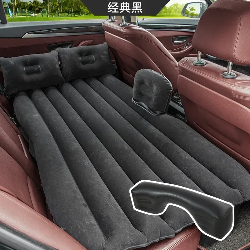 Car Travel Bed Automatic Air Mattress Sleeping Pad Inflatable BackSeat Bed Outdoor Cushions Camping Sofa Bed Accessories for Car Innova Techno