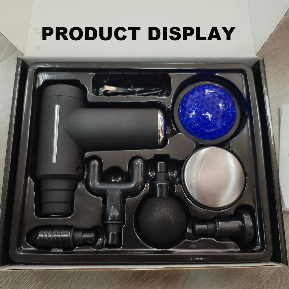 Mini Muscle Massage Gun Body Massager Deep Handheld Percussion Massager For Body Back Neck Leg Cold And Hot Compress Fascia Gun