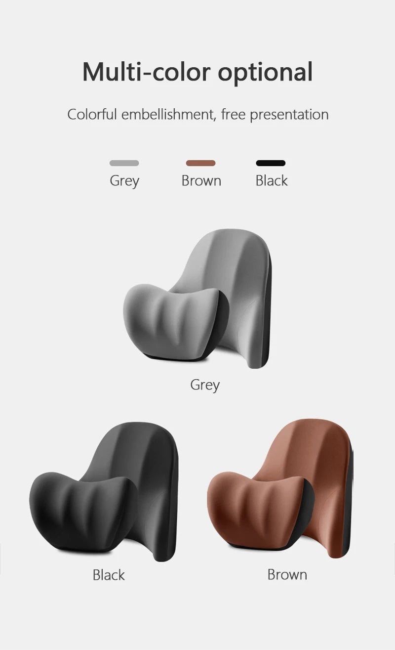 Car Electric Single Lumbar Single Headrest Vibration Massage Lumbar Support Neck Pillow Lumbar Cushion Car Seat Car Interior Innova Techno
