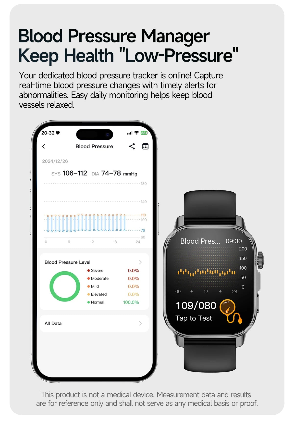2026 New ECG+PPG Smart Healthy Diagnosis Surveillance Body Analysis Blood Pressure Lipid Uric Acid Health Smart Watches For Men