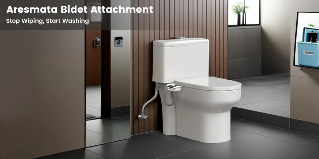 Bidet Attachment for Toilet, Non-Electric Dual Nozzle for Frontal & Rear Wash, Adjustable Water Pressure Control, Bidet Seat