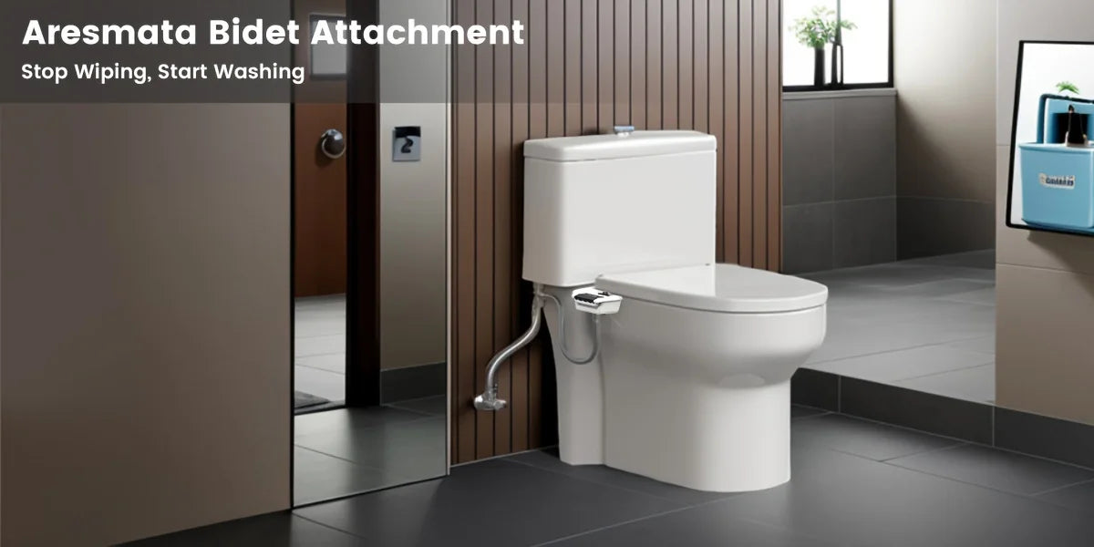 Bidet Attachment for Toilet, Non-Electric Dual Nozzle for Frontal & Rear Wash, Adjustable Water Pressure Control, Bidet Seat