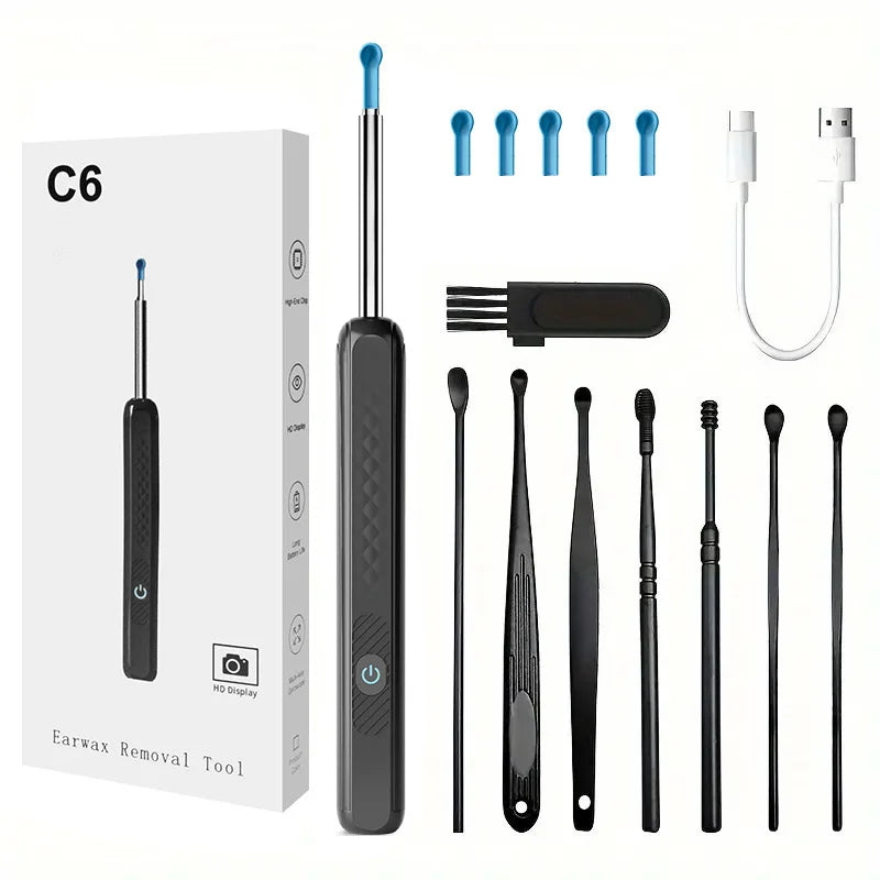 Wireless Smart Visual Ear Cleaner 800W Ear Stick Otoscope  Ear Wax Removal Tool Ear pick Camera Ear Endoscope for iOS Android Innova Techno