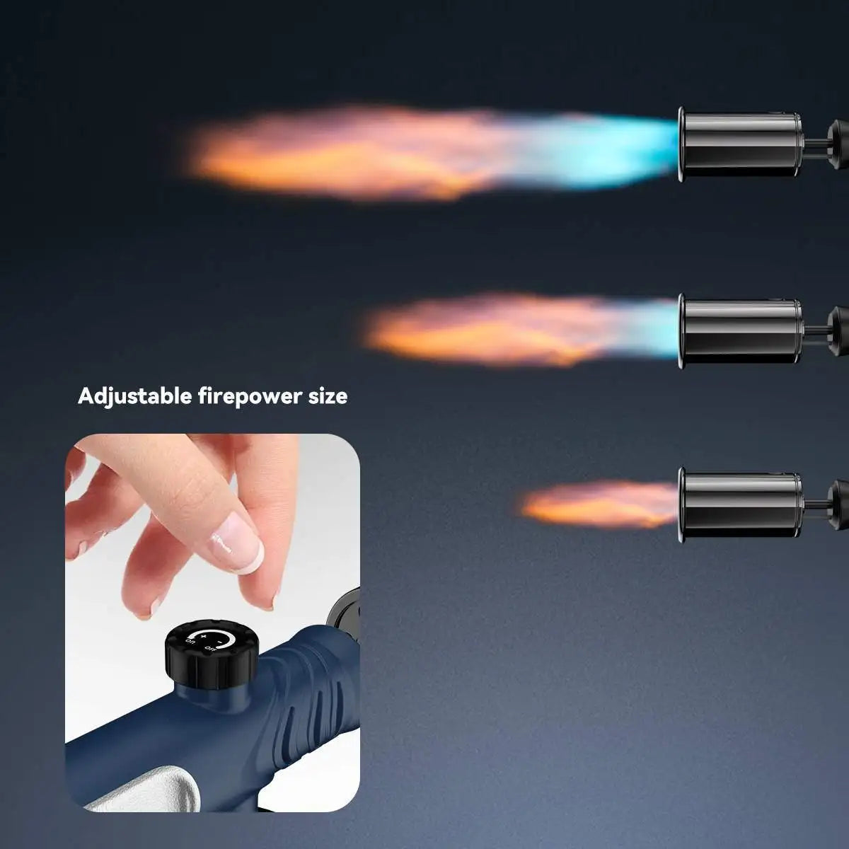 New Metal High Firepower Flamethrower for Outdoor Camping Barbecue Lighter for Outdoor Tools Innova Techno