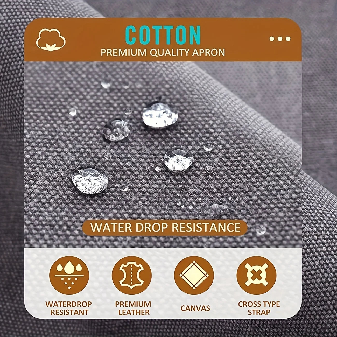 Good Thickened High Quality Cotton Canvas Summer Waterproof Apron Catering Shop Kitchen Home Gardening Commercial Waist Apron Innova Techno